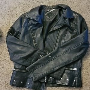 Medium Faux Leather Jacket